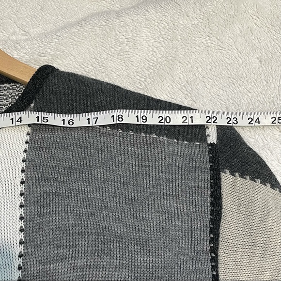 Jessie Vintage Pullover Sweater Women Size L Square Panel Geometric Patchwork - Picture 5 of 8